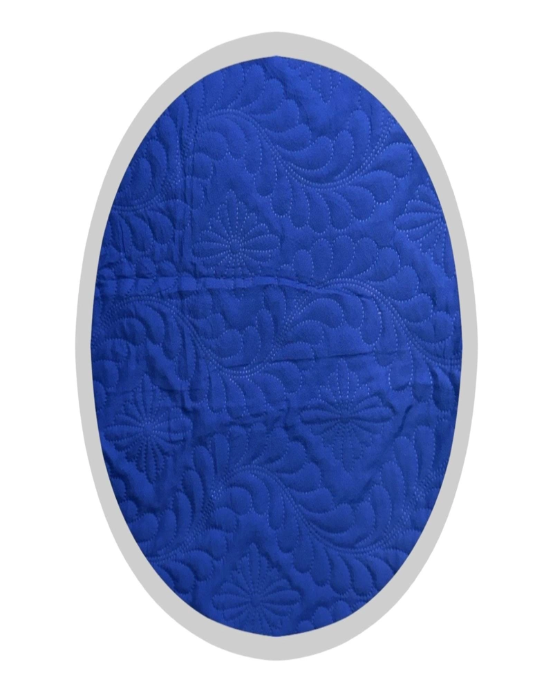 CUBRECAMA QUILT DE VERANO SUPER ELEGANTE KING - SUPER KING 250 X 270 CM COLOR AZUL - 3