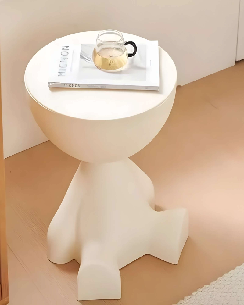 MESA DE ARRIMO ESTRUCTURAL: CUANDO EL ARTE SE VUELVE FUNCIONAL BLANCO INVIERNO - 5