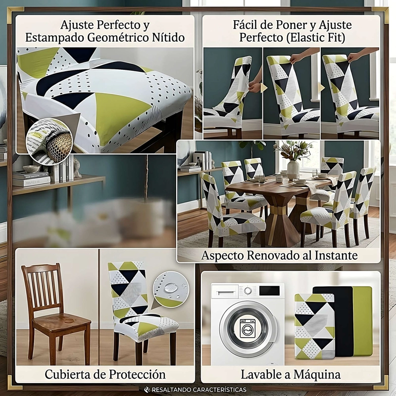 SET DE 6 FUNDAS DE SILLAS F16 - 2