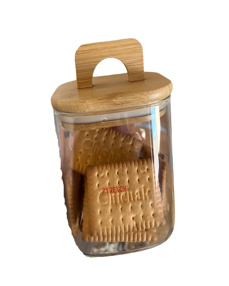 PACK DE 4 CONTENEDORES CON TAPA DE BAMBU - 2