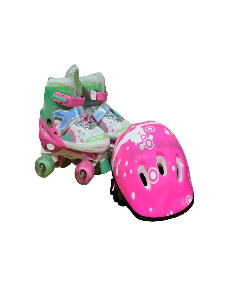 PATIN 4 RUEDAS CON LUCES MAS KIT TALLA M 35-38 MUILTICOLOR3 - 1