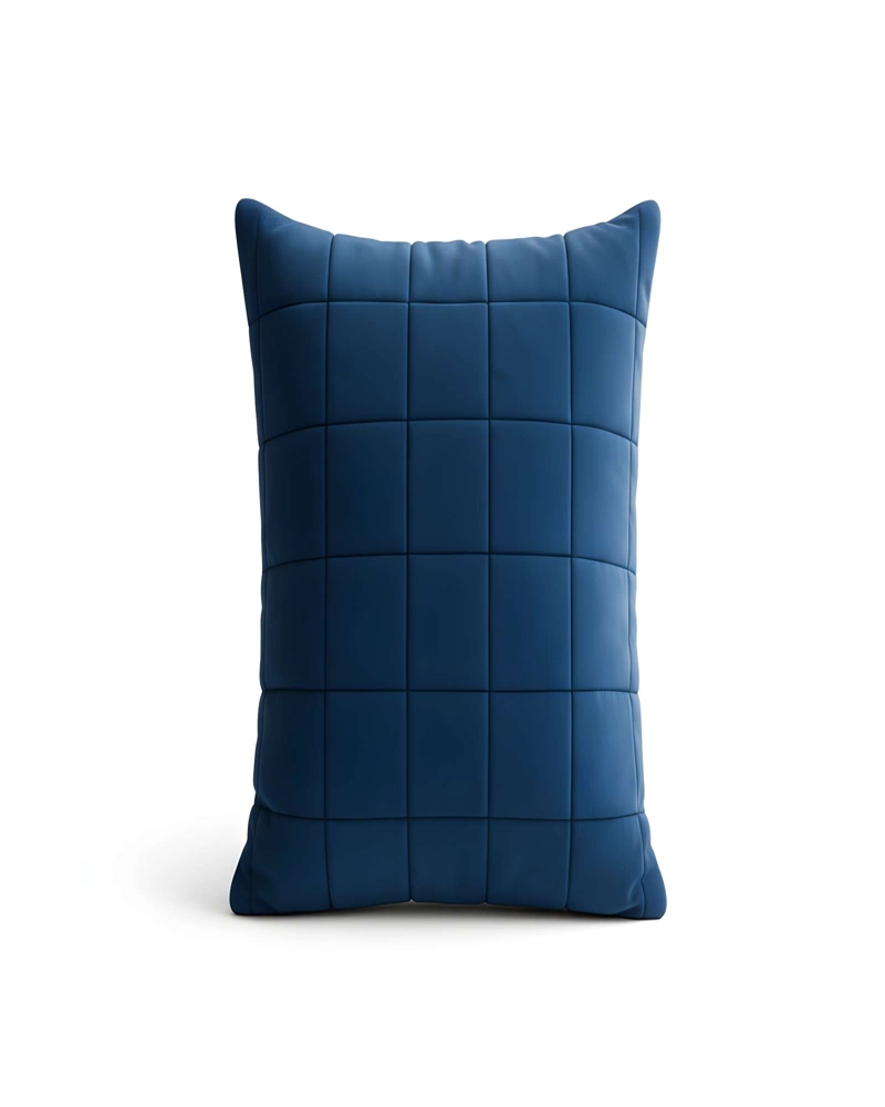 PACK DE 4 FUNDAS DE COJIN TERCIOPELO GRID 45X45 AZUL - 2