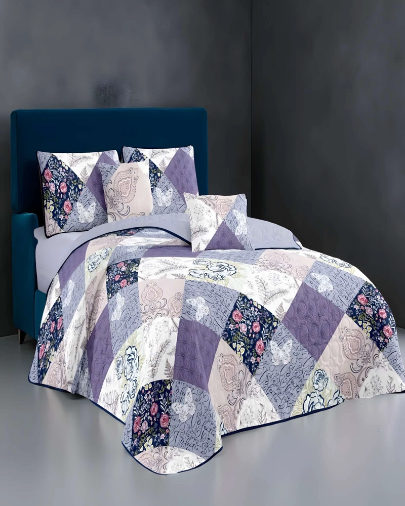 QUILT CUBRECAMA DE VERANO PLAZA Y MEDIA MULTICOLOR 01 - 3