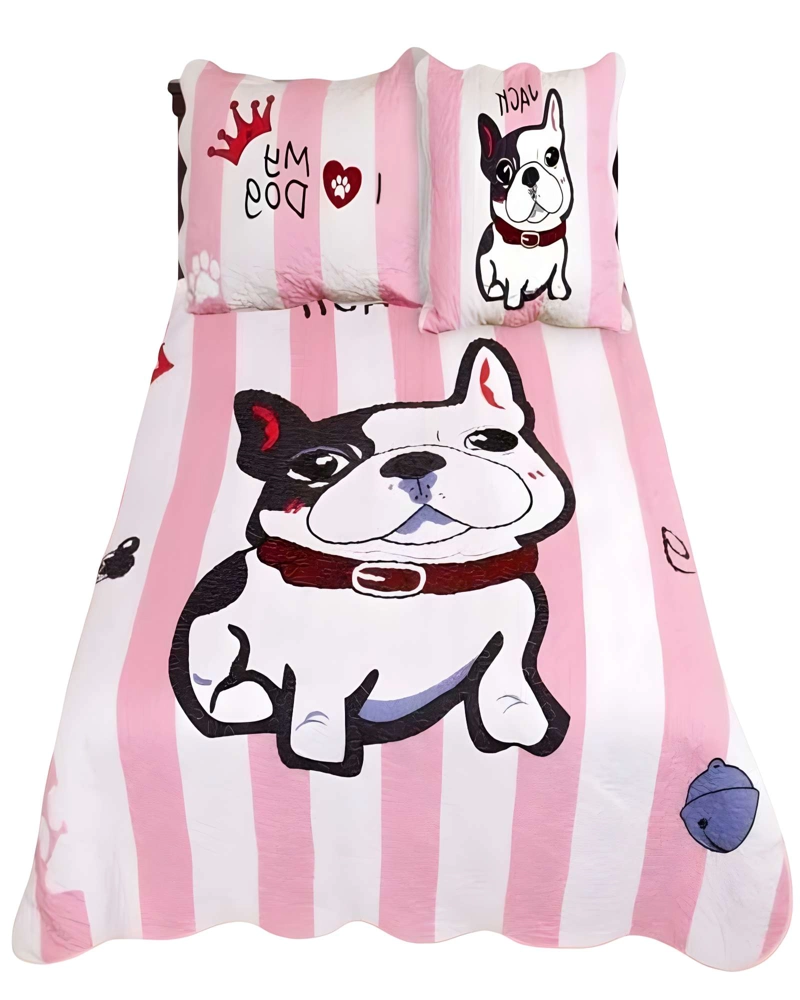 QUILT CUBRECAMA DE VERANO PLAZA Y MEDIA INFANTIL ROSA 03 - 2