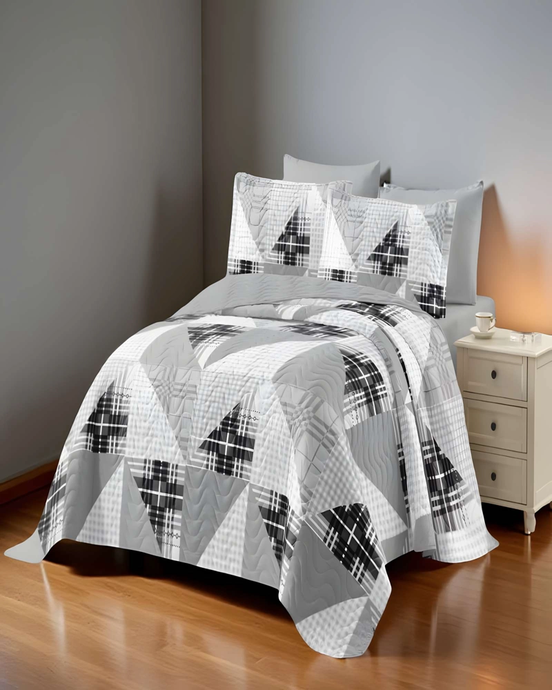 QUILT CUBRECAMA DE VERANO 2 PLAZAS GRIS 02 - 4
