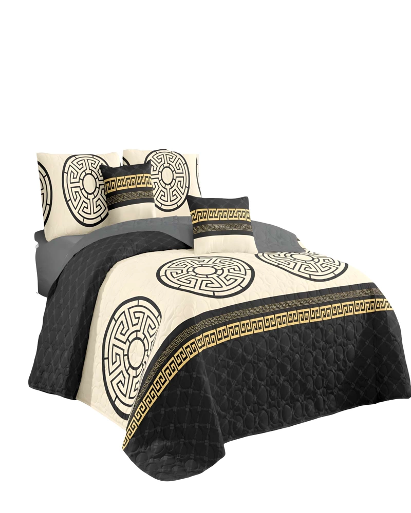 QUILT CUBRECAMA DE VERANO KING BEIGE 02 - 1