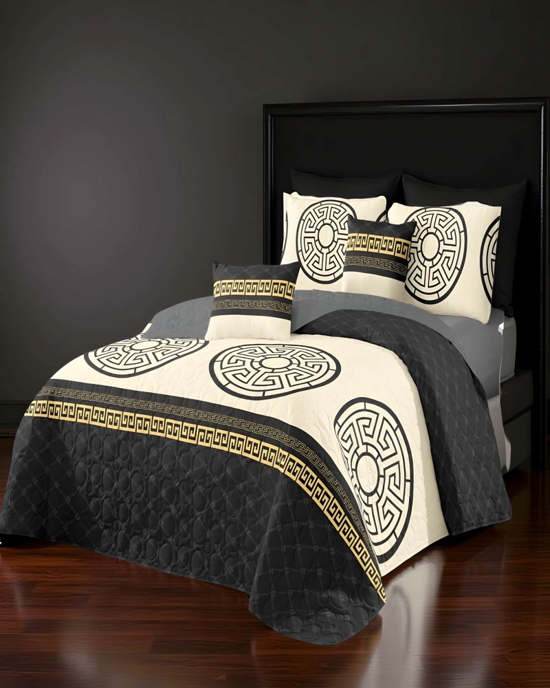 QUILT CUBRECAMA DE VERANO KING BEIGE 02 - 4