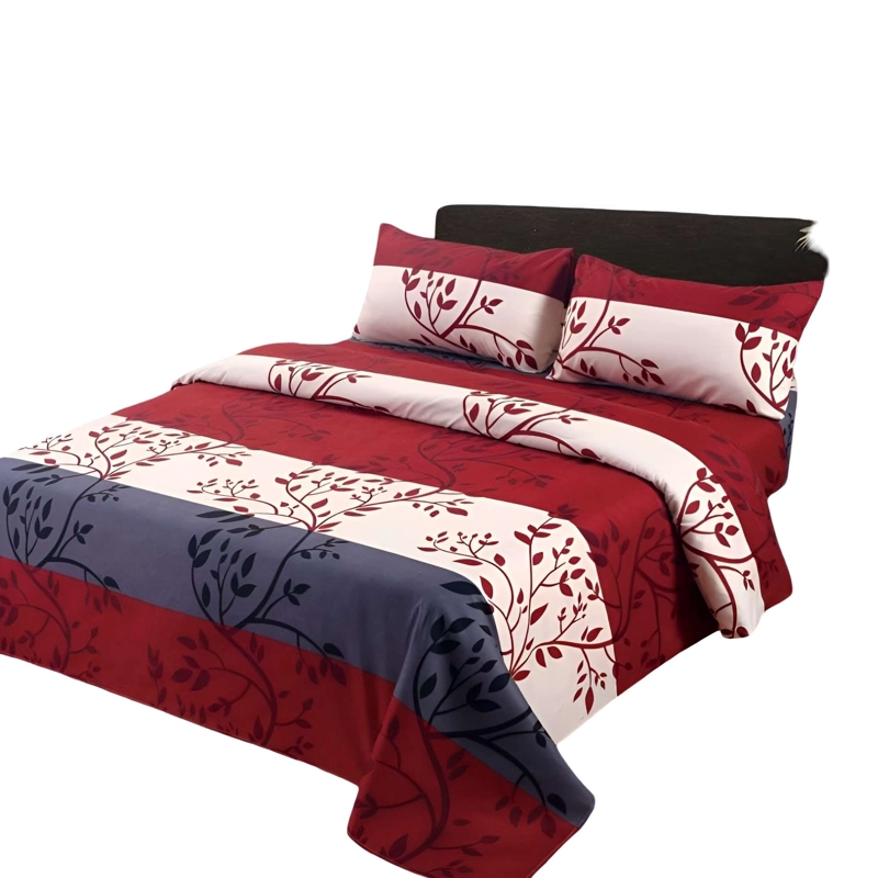 SET DE SABANAS SUAVES SUPER-KING ROJO - 4