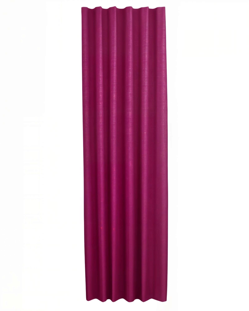 CORTINA ENGOMADA BLACKOUT 2 PAÑOS COLOR MORADO VINO - 1