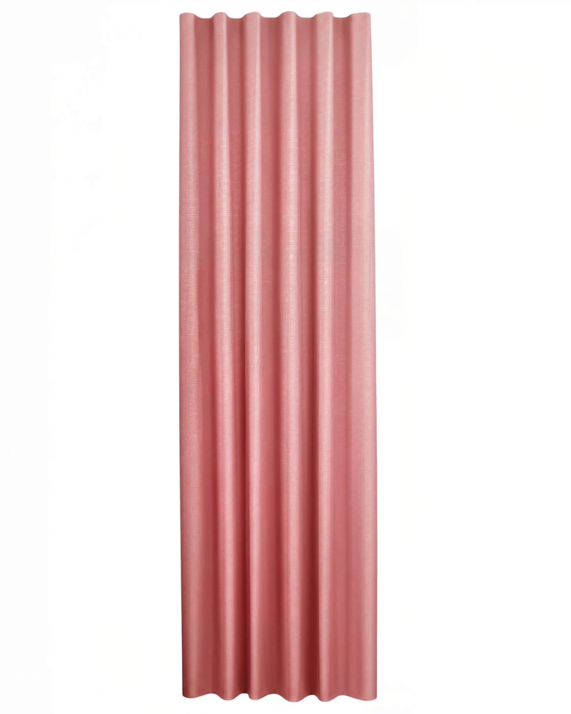 CORTINA ENGOMADA BLACKOUT 2 PAÑOS COLOR ROSADO - 1