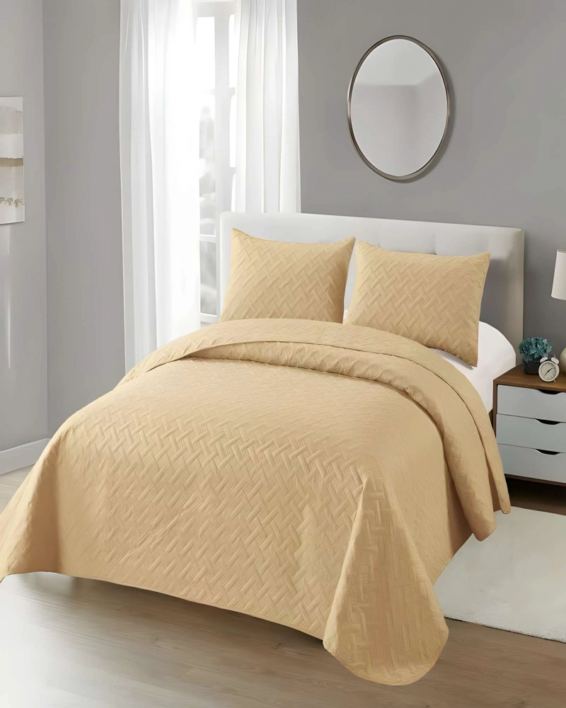 QUILT CUBRECAMA DE VERANO UNICOLOR KING A5 - 3
