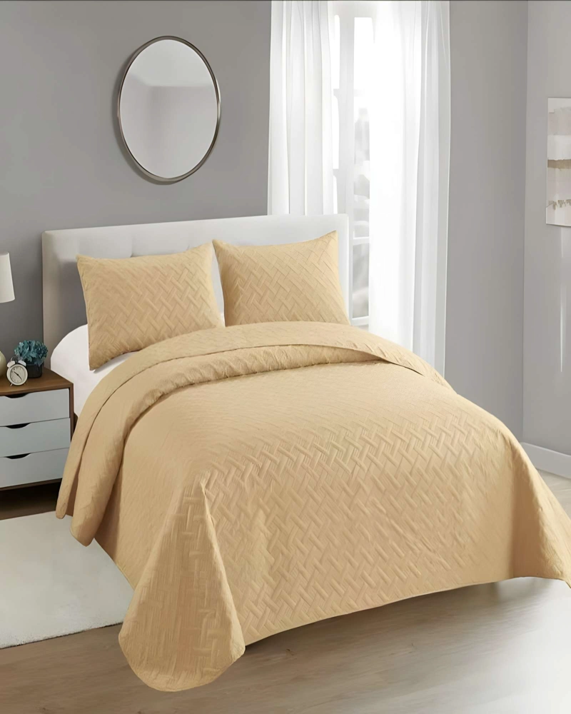 QUILT CUBRECAMA DE VERANO UNICOLOR KING A5 - 4