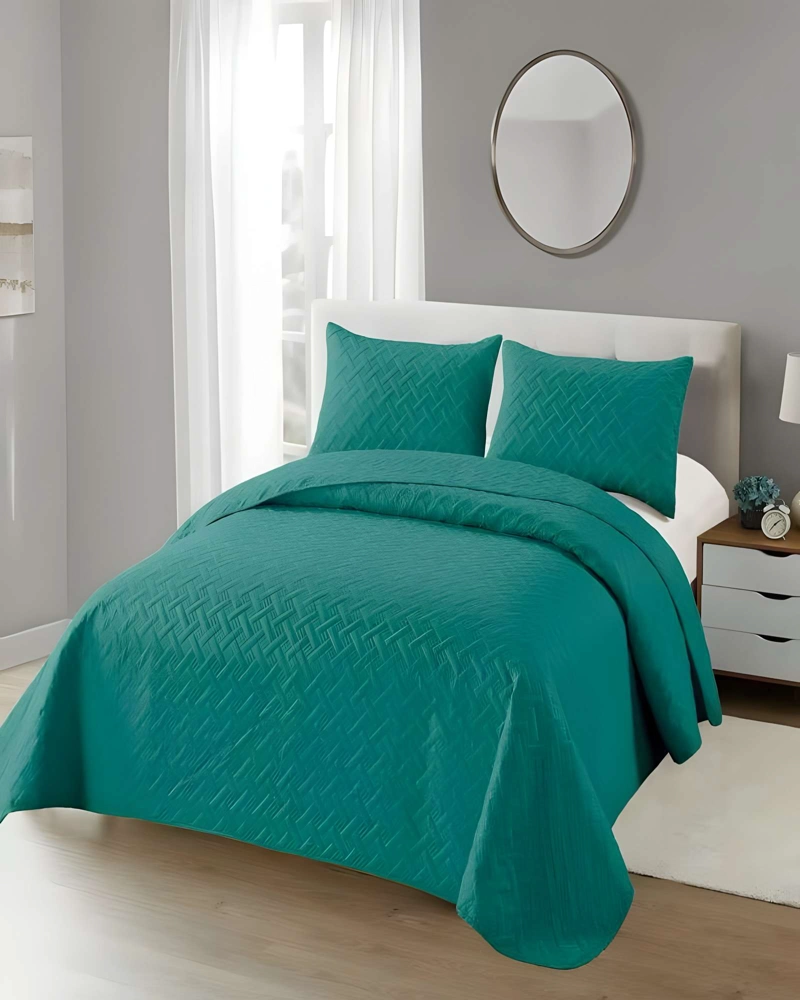 QUILT CUBRECAMA DE VERANO UNICOLOR KING A4 - 3