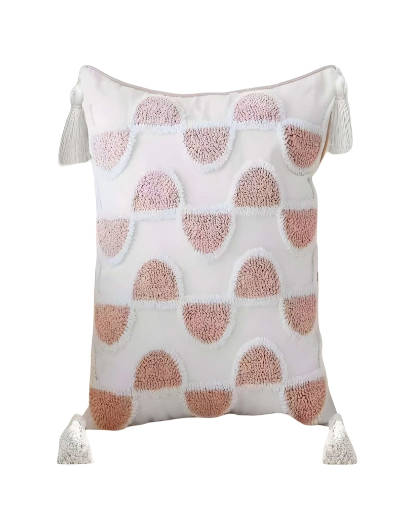 SET DE 2 FUNDAS DE COJIN TUFTING 45X45 CM BLANCO 12 - 2