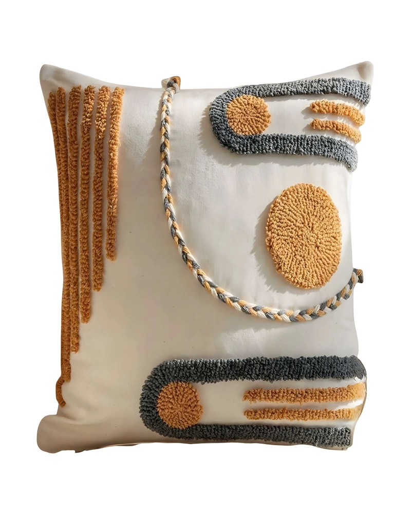 SET DE 4 FUNDAS DE COJIN TUFTING 45X45 CM BEIGE 02 - 2