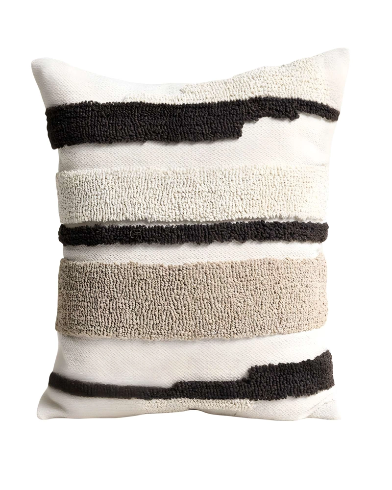 SET DE 4 FUNDAS DE COJIN TUFTING 45X45 CM BLANCO 10 - 2