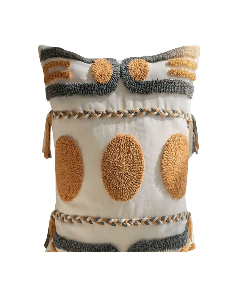 SET DE 2 FUNDAS DE COJIN TUFTING 45X45 CM BEIGE 05 - 2