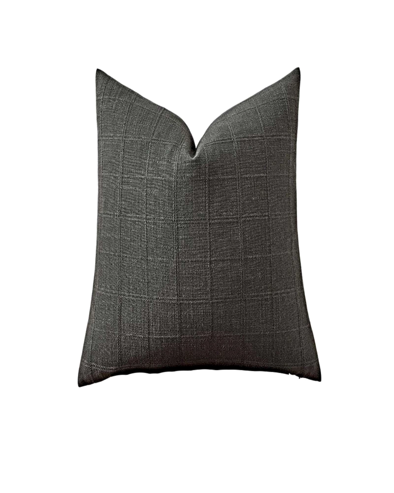 PACK DE 4 FUNDAS DE COJIN JACQUARD CUADRILLE 45X45 CM GRIS - 2
