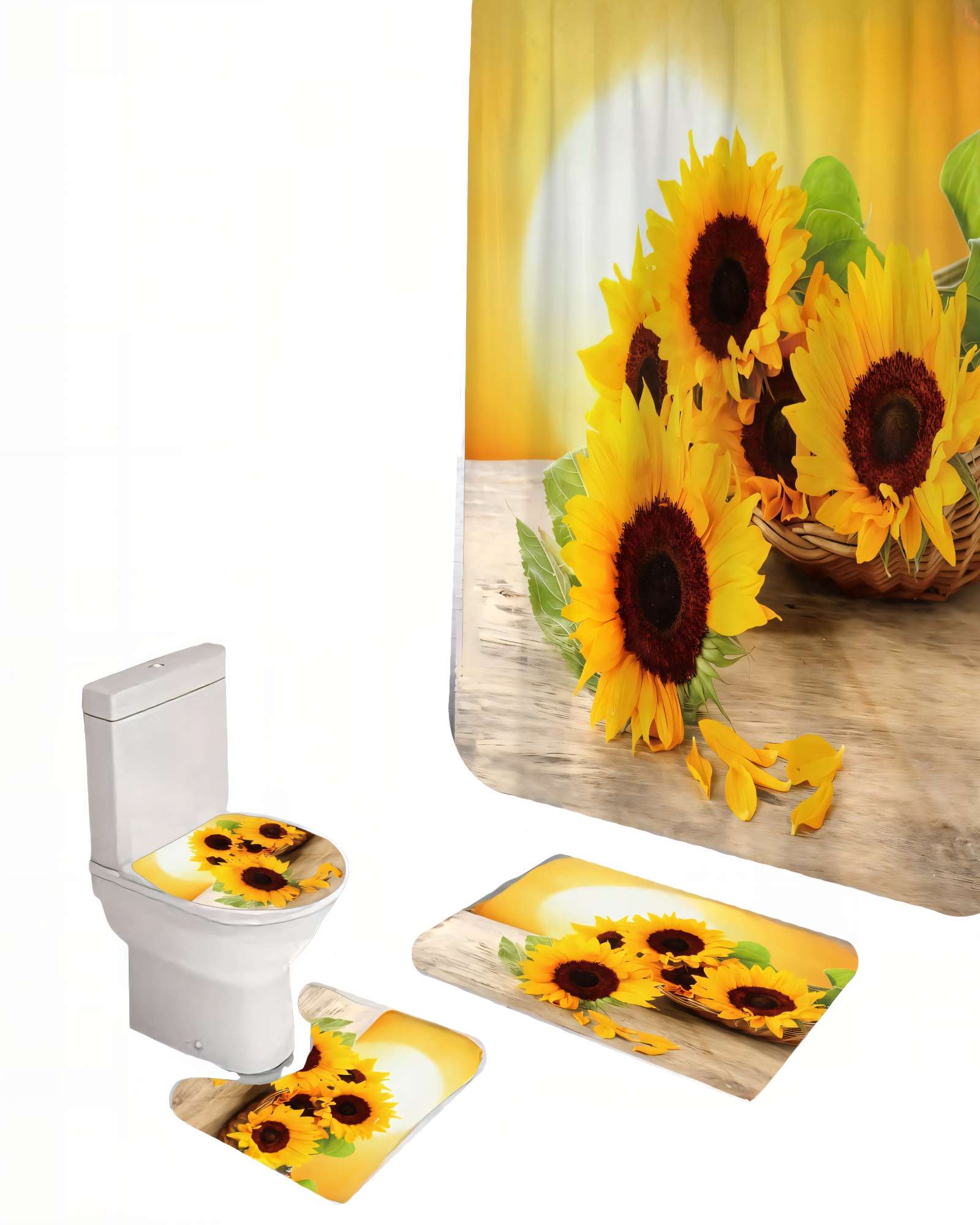 PACK DE 4 PIEZAS PARA BAÑO CON ESTAMPADO 17 - 1