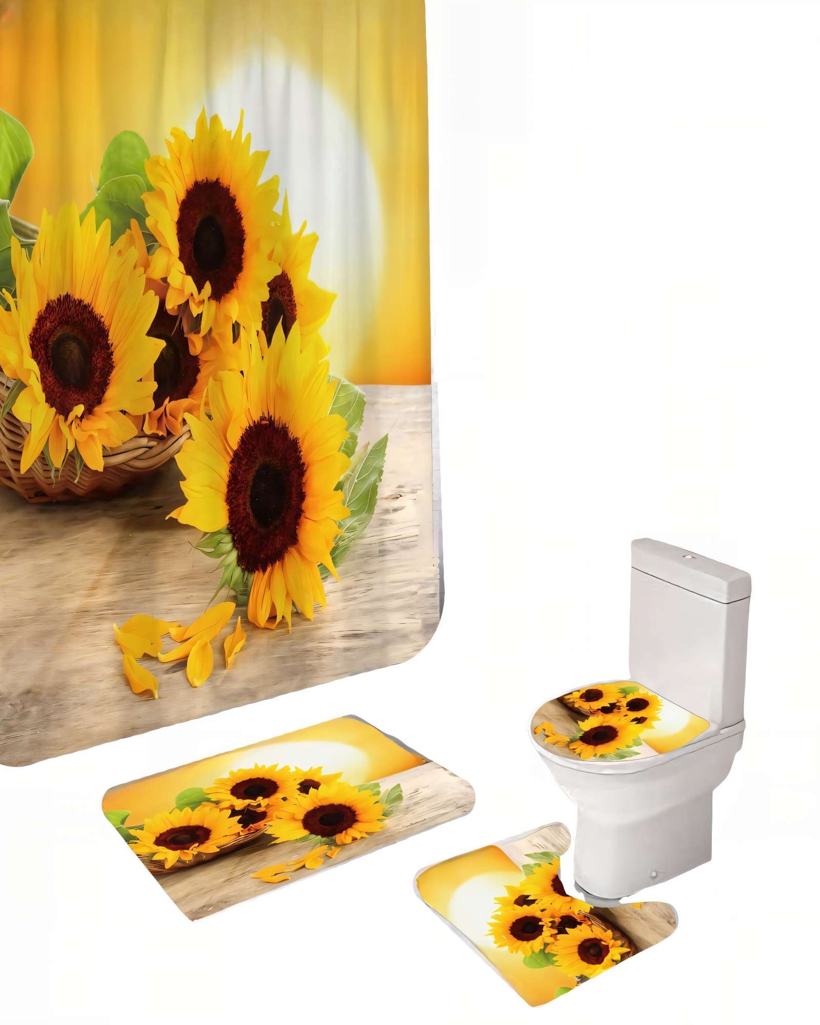 PACK DE 4 PIEZAS PARA BAÑO CON ESTAMPADO 17 - 2