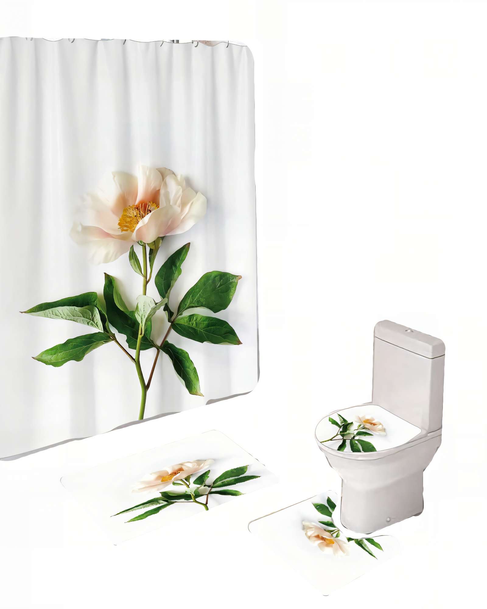 PACK DE 4 PIEZAS PARA BAÑO CON ESTAMPADO 14 - 2