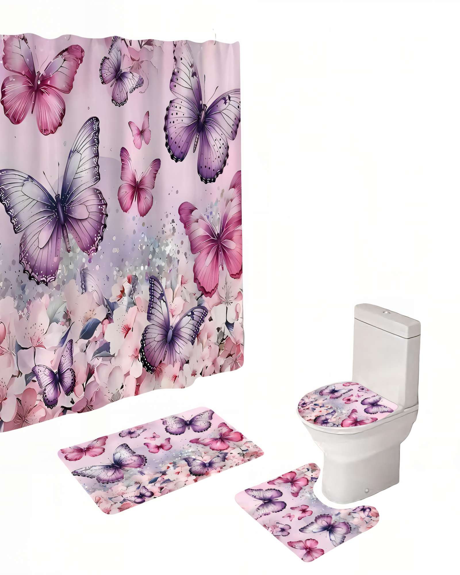 PACK DE 4 PIEZAS PARA BAÑO CON ESTAMPADO 10 - 2