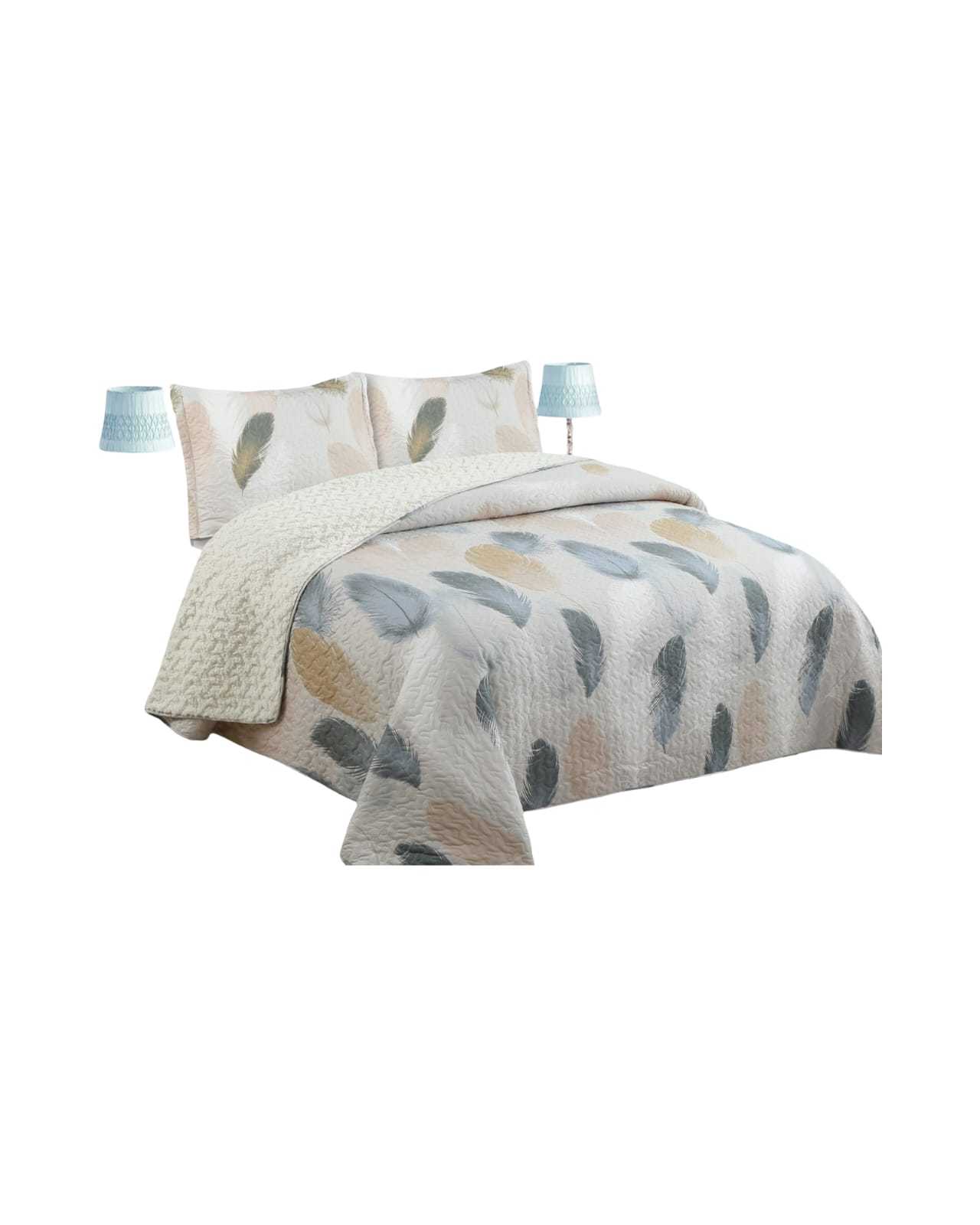 CUBRECAMA QUILT CON CHIPORRO 2P P24 - 1