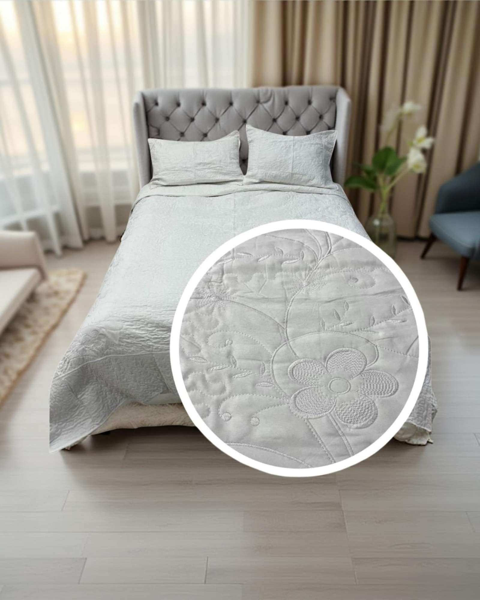CUBRECAMA QUILT DE VERANO KING-SUPER KING 250X270CM - 3