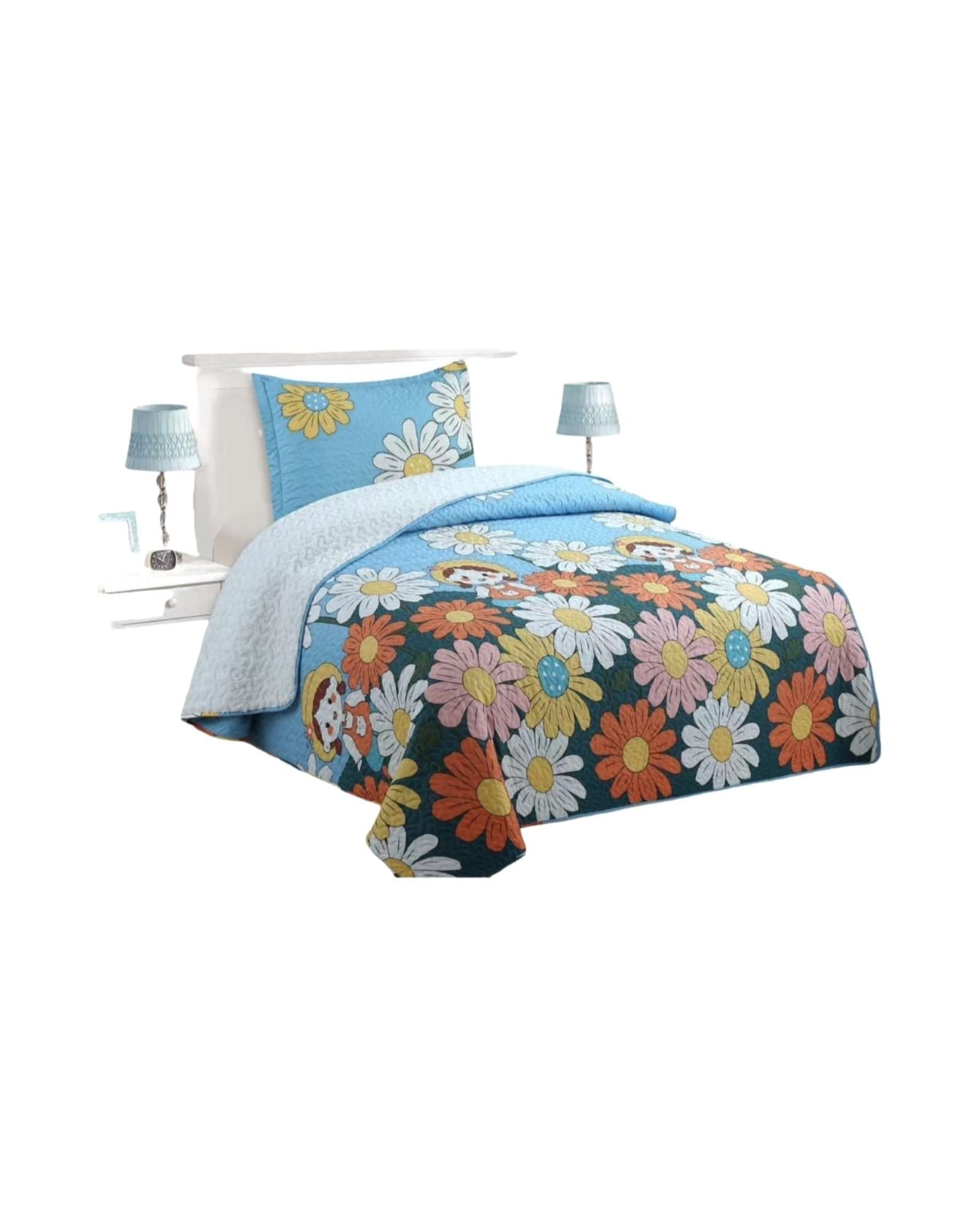 CUBRECAMA QUILT CON CHIPORRO 1.5P H24 - 1