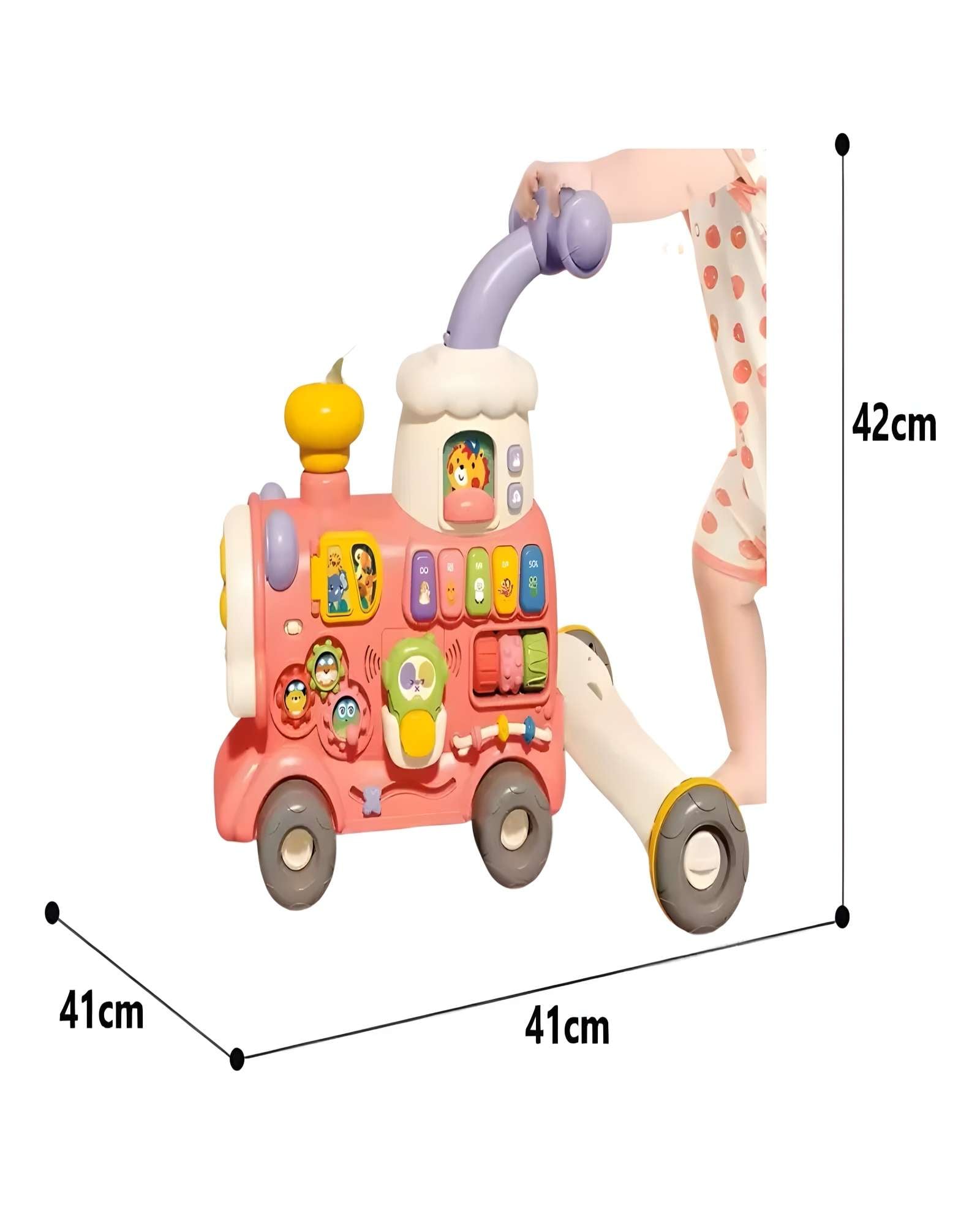 CAMINADOR PARA BEBE 5 EN 1 COLOR ROSADO - 5
