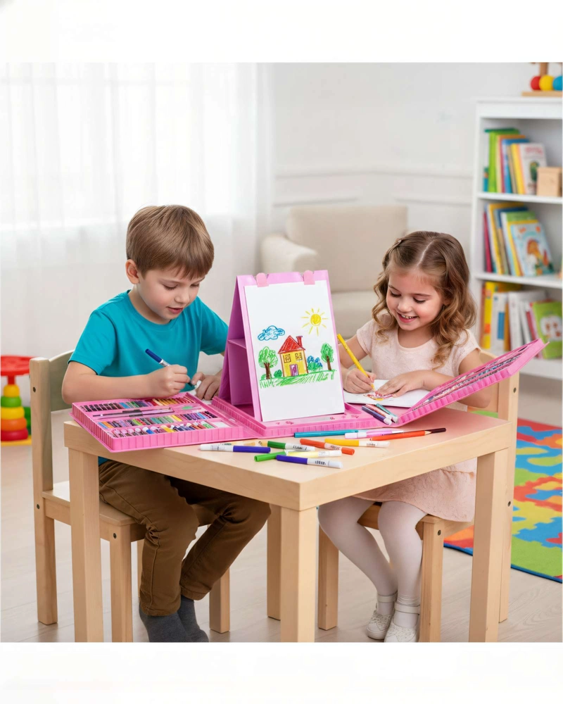KIT DE 208 LAPICES COLOR ROSADO - 3