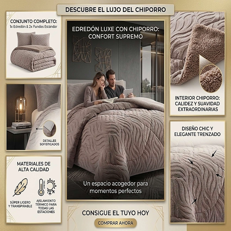 COBERTOR SHERPA TEXTURIZADO RB KING GRIS - 2