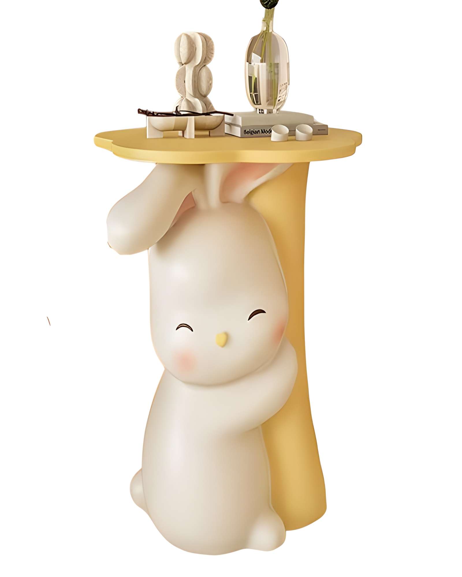 MESA AUXILIAR ELEGANTE DE CONEJO - 1