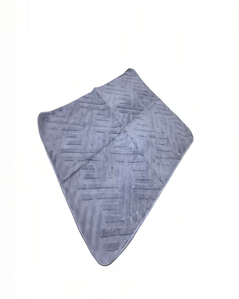 ALFOMBRA DECORATIVA TEXTURIZADA 150X200CM COLOR GRIS - 1