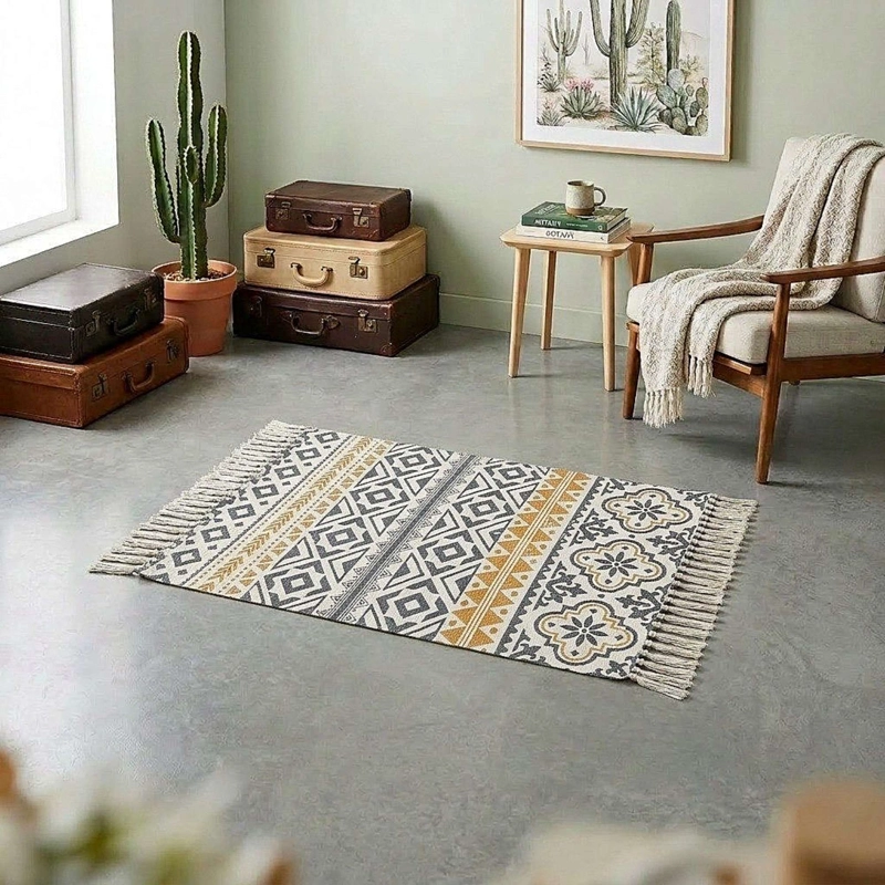 SET DE 2 BAJADAS DE CAMAS DECORATIVAS 60X90CM 06 - 1