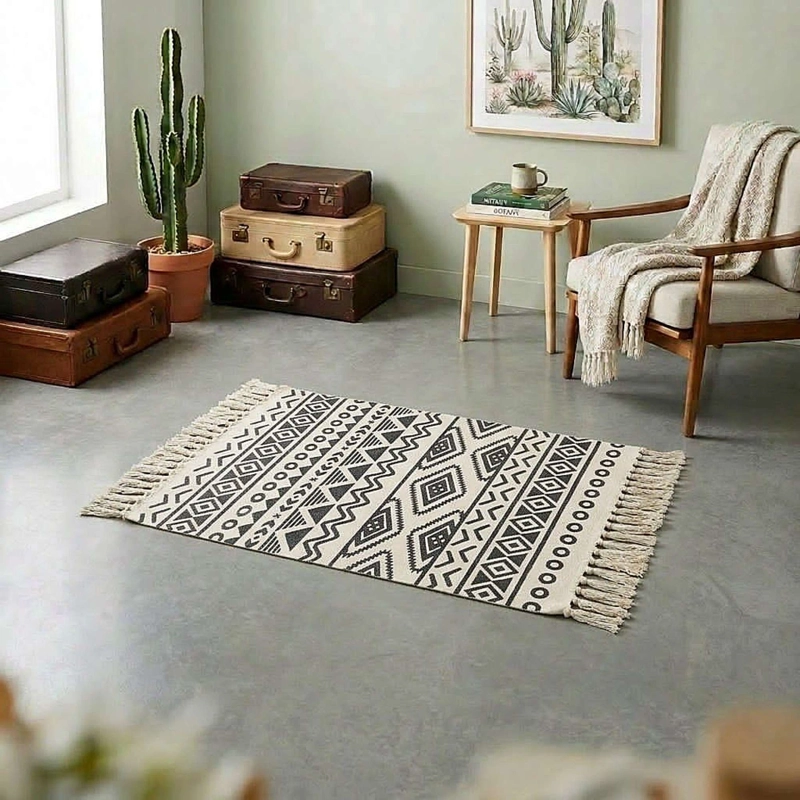 SET DE 2 BAJADAS DE CAMAS DECORATIVAS 60X90CM 01 - 1