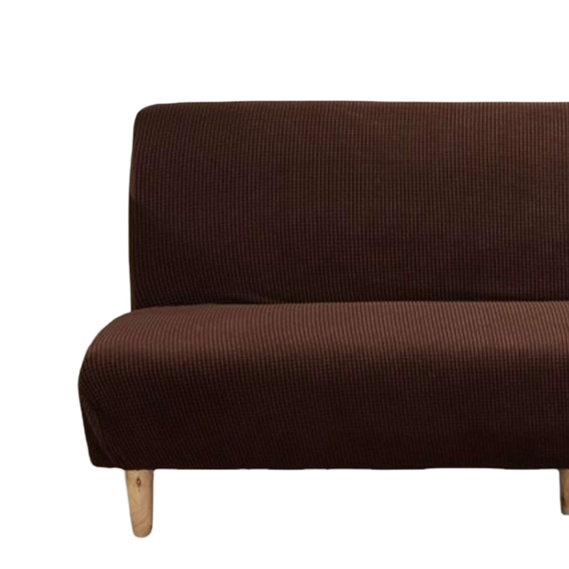 FUNDA DE FUTON CUADRILLE COLOR CAFE - 2