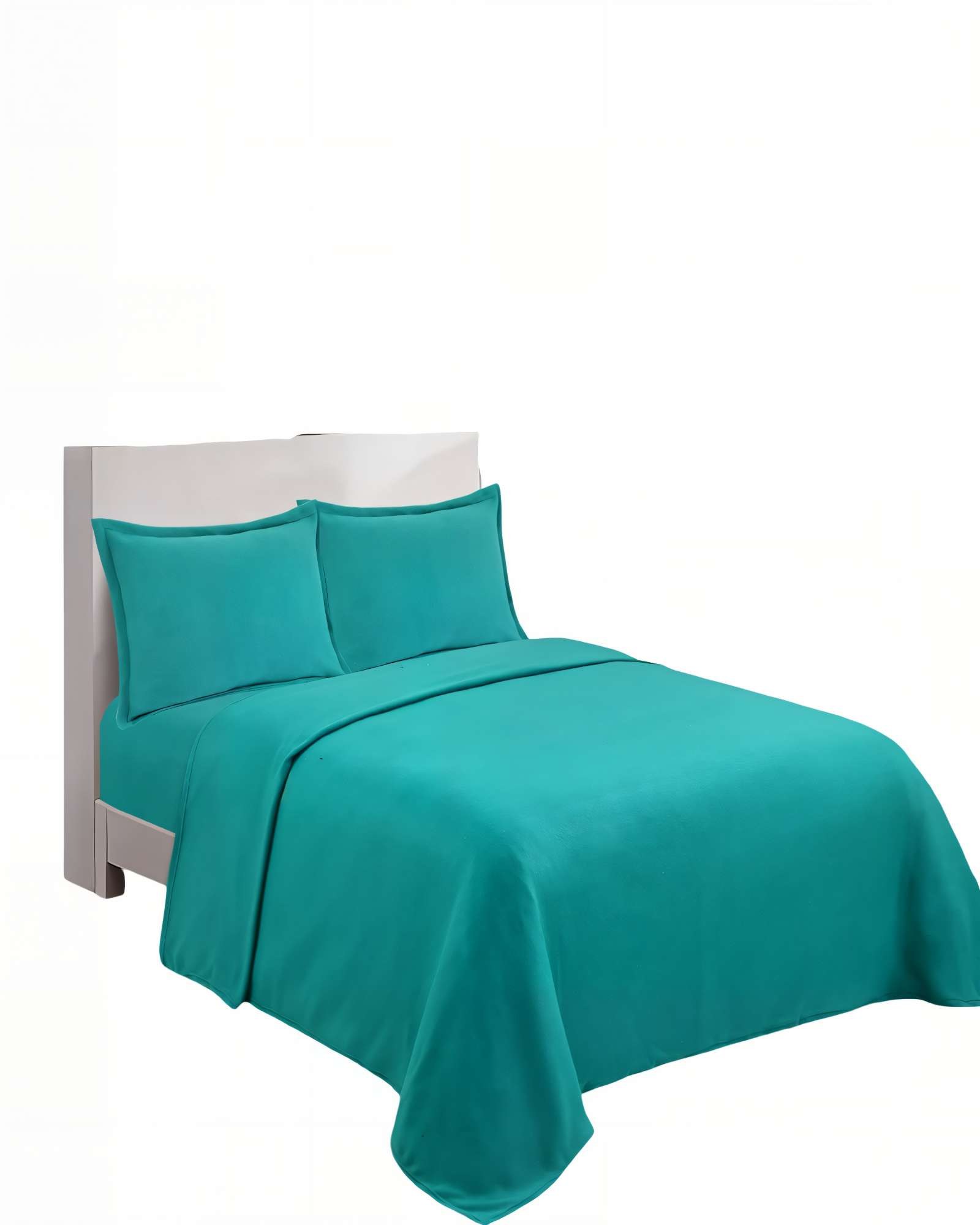 SABANA PREMIUM POLAR  2 PLAZAS  COLOR TURQUESA - 1