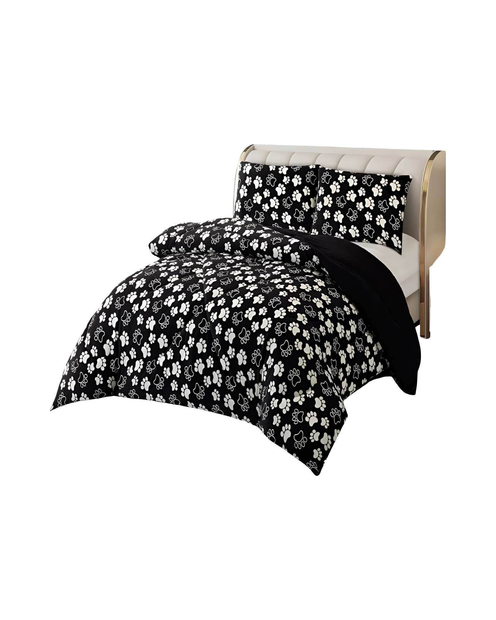 COBERTOR CON CHIPORRO PLUSH 2 PLAZAS 230X250CM NEGRO C13 - 1