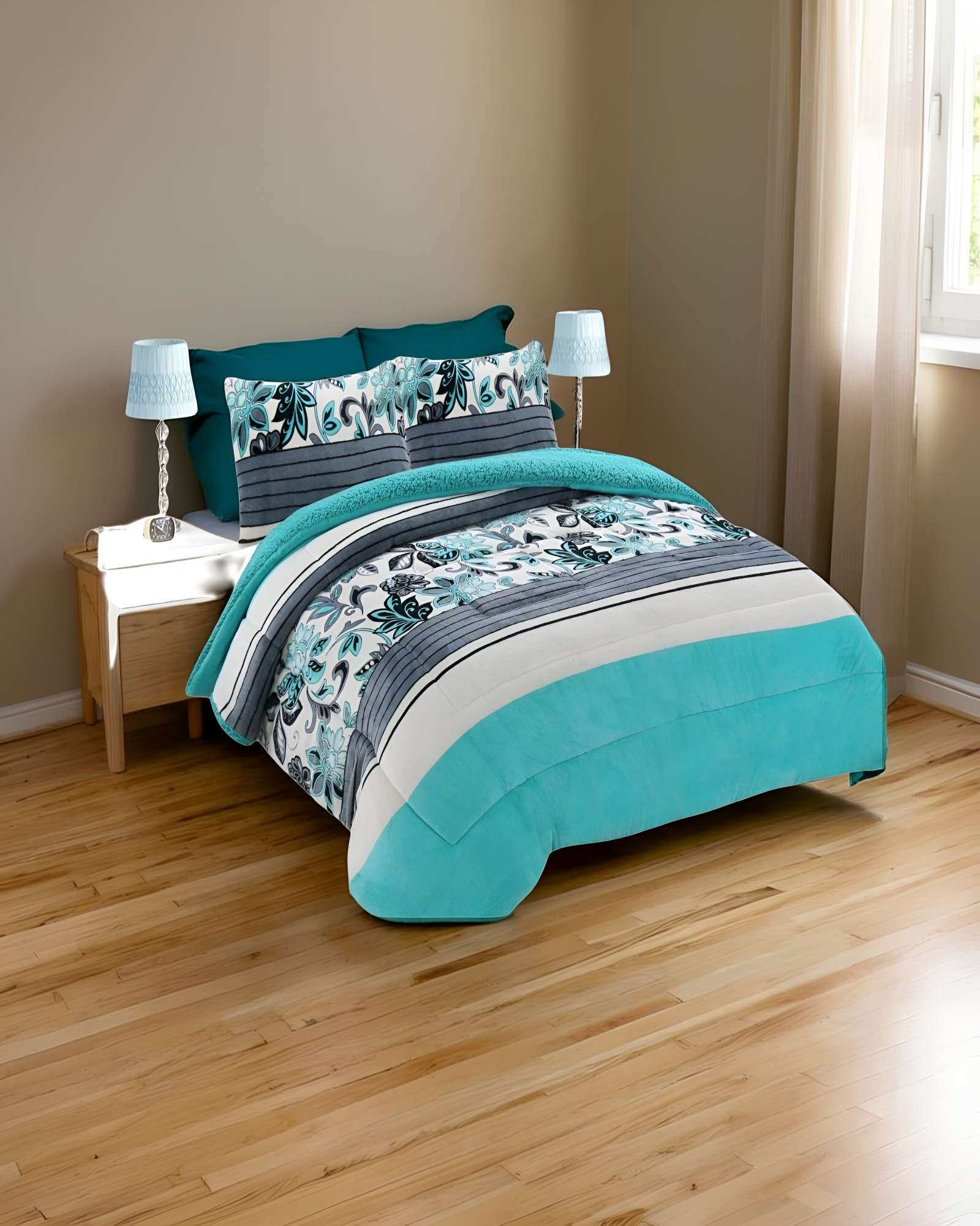 COBERTOR SHERPA 2 PLAZAS 230X250CM MULTICOLOR B25 - 3
