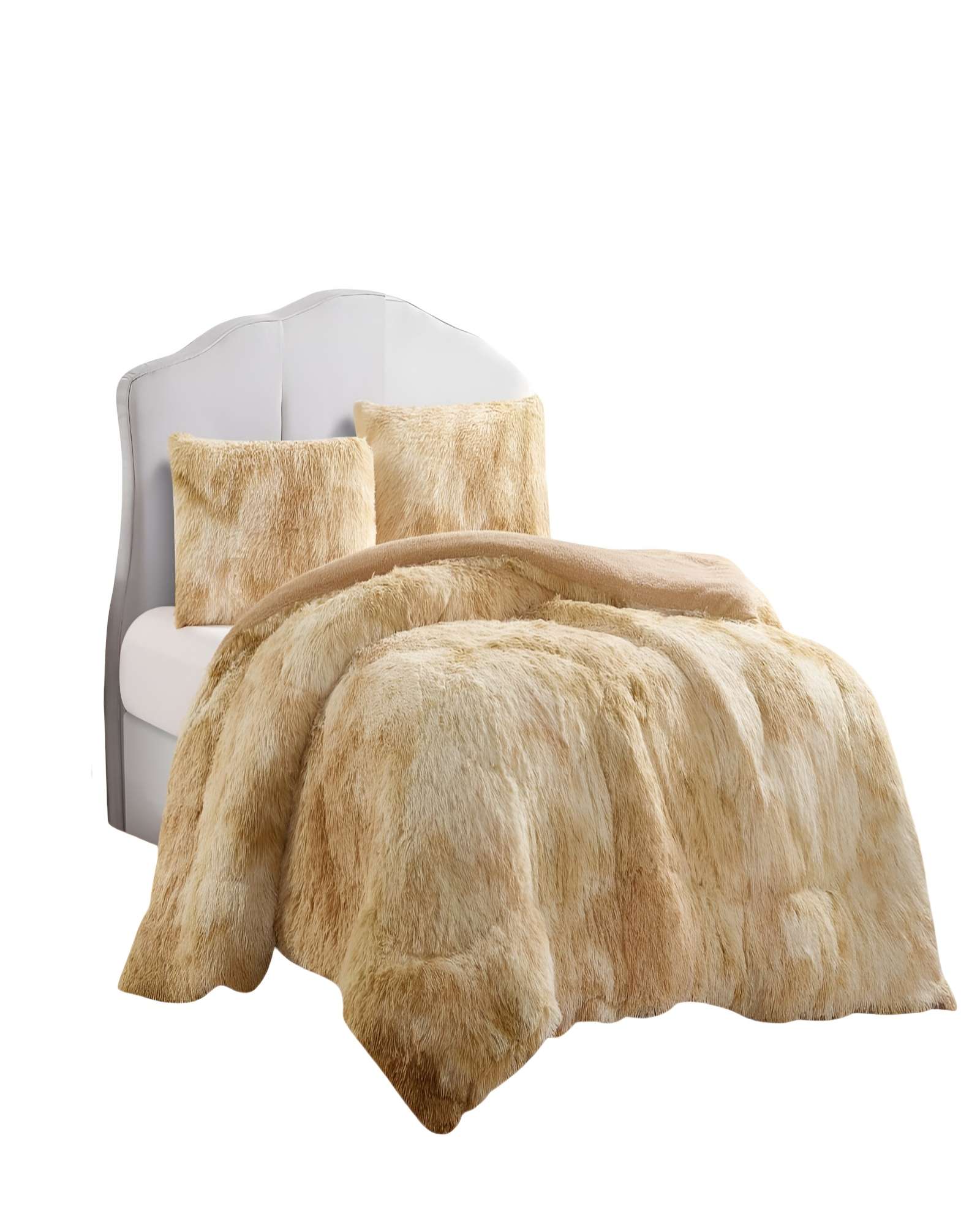 COBERTORES CON CHIPORRO DE PELUDOS KING 250X270CM BEIGE2 - 2