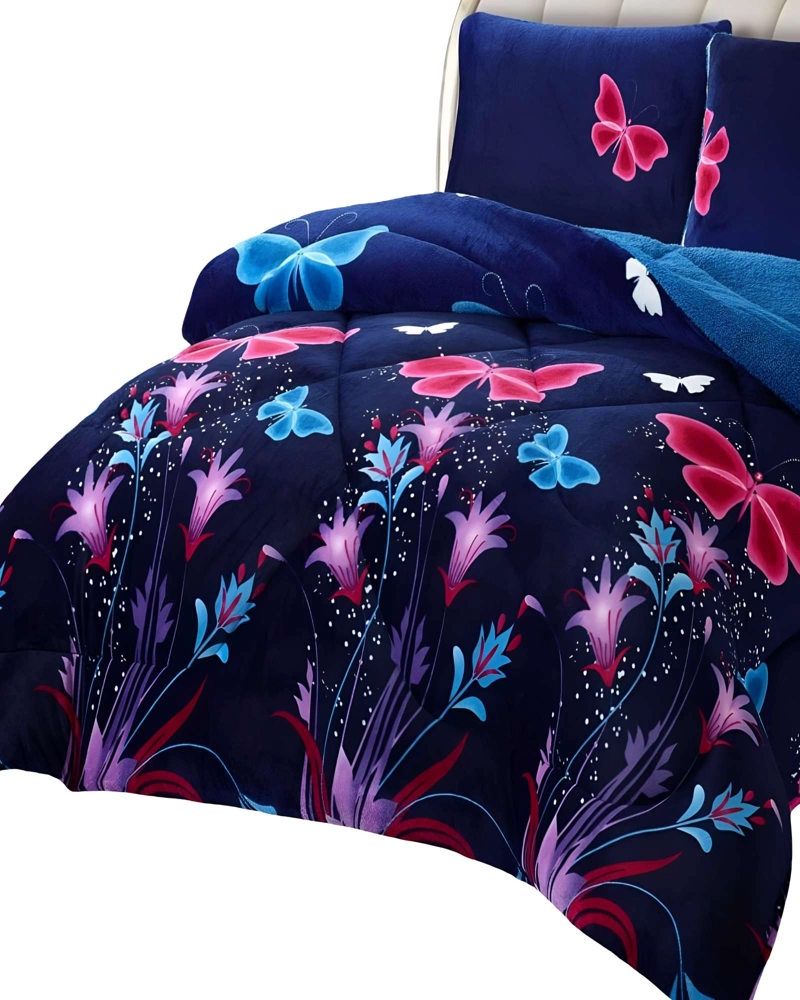 COBERTOR CON CHIPORRO PLUSH 2 PLAZAS 230X250CM AZUL C15 - 2