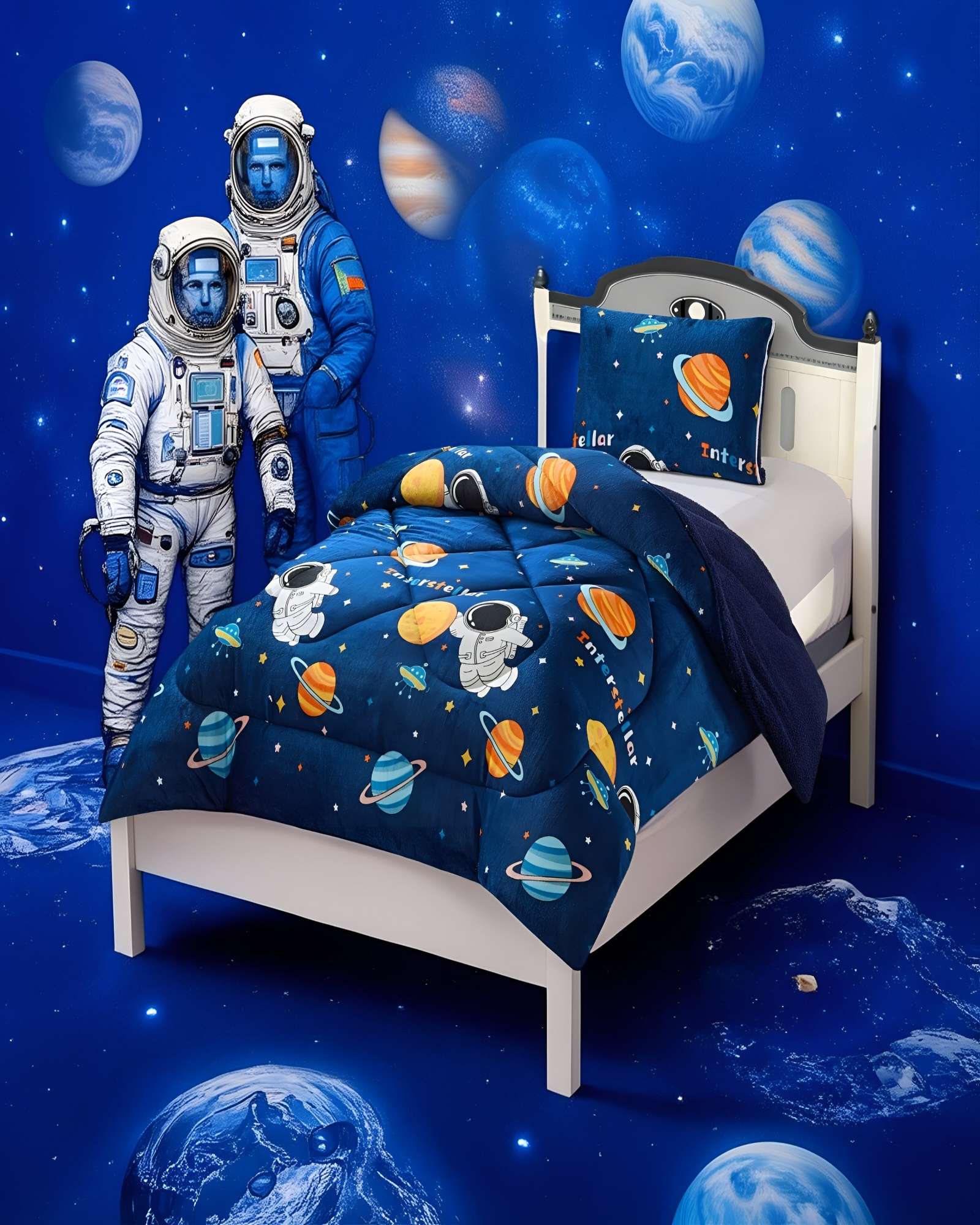 COBERTOR CON CHIPORRO PLUSH PLAZA Y MEDIA 180X200CM AZUL C1 - 3