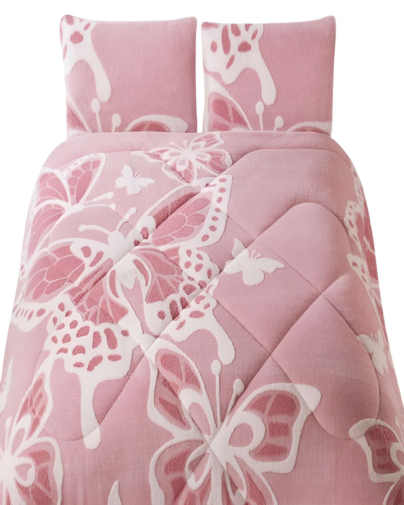 COBERTOR CON CHIPORRO DE JACQUERD CUTTING KING 250X270CM ROSA B8 - 2