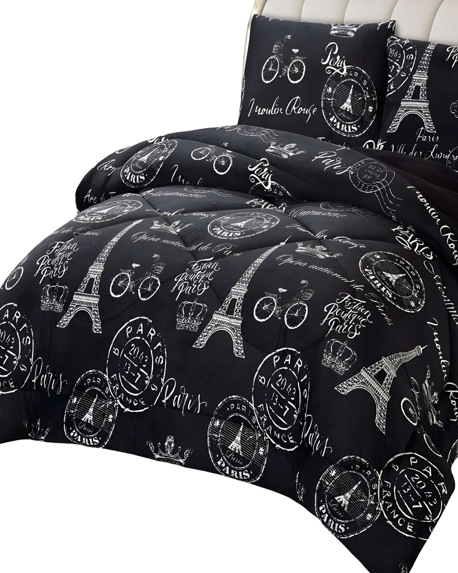 COBERTOR CON CHIPORRO PLUSH KING 250X270CM NEGRO C7 - 2