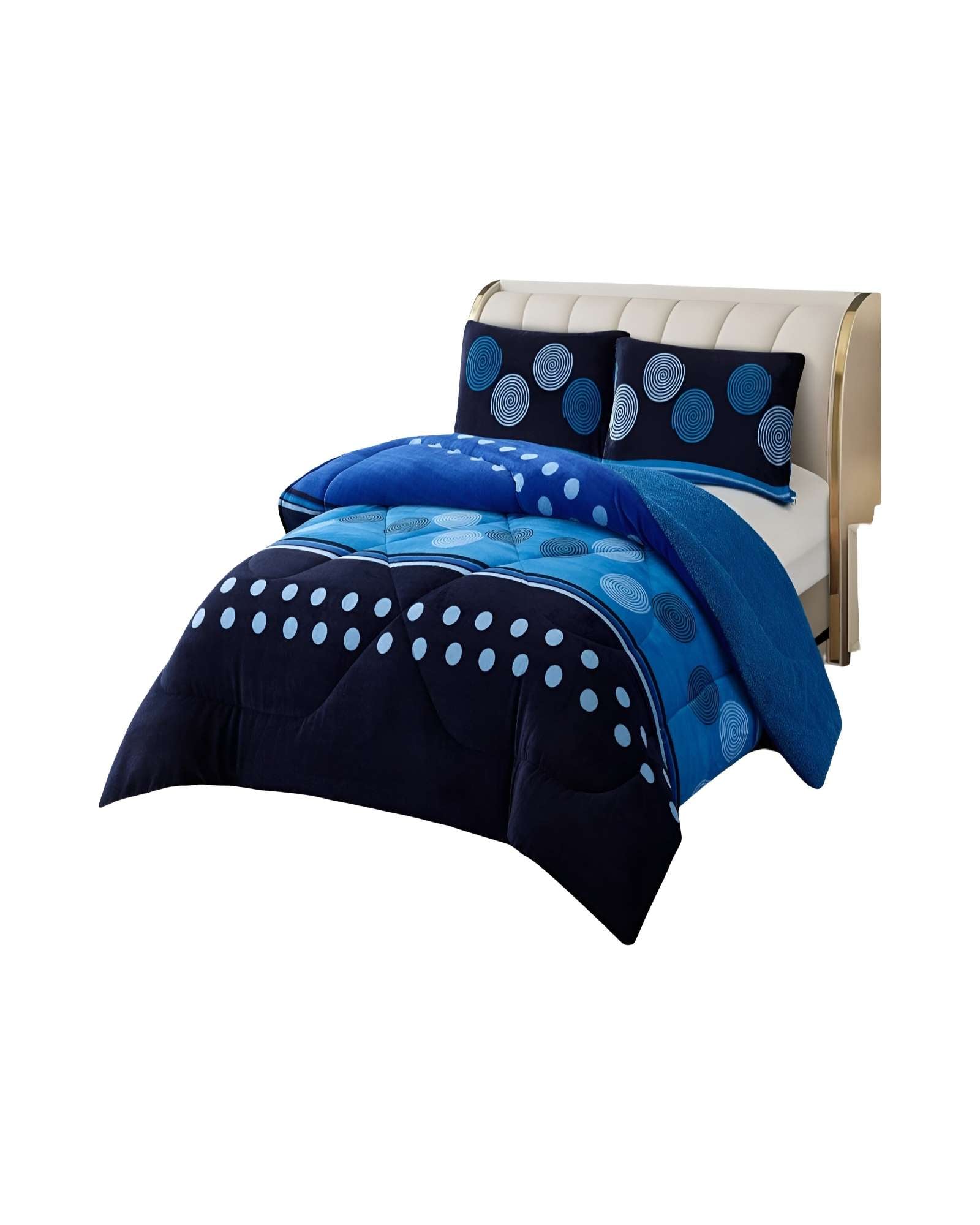 COBERTOR CON CHIPORRO PLUSH 2 PLAZAS 230X250CM AZUL C14 - 1