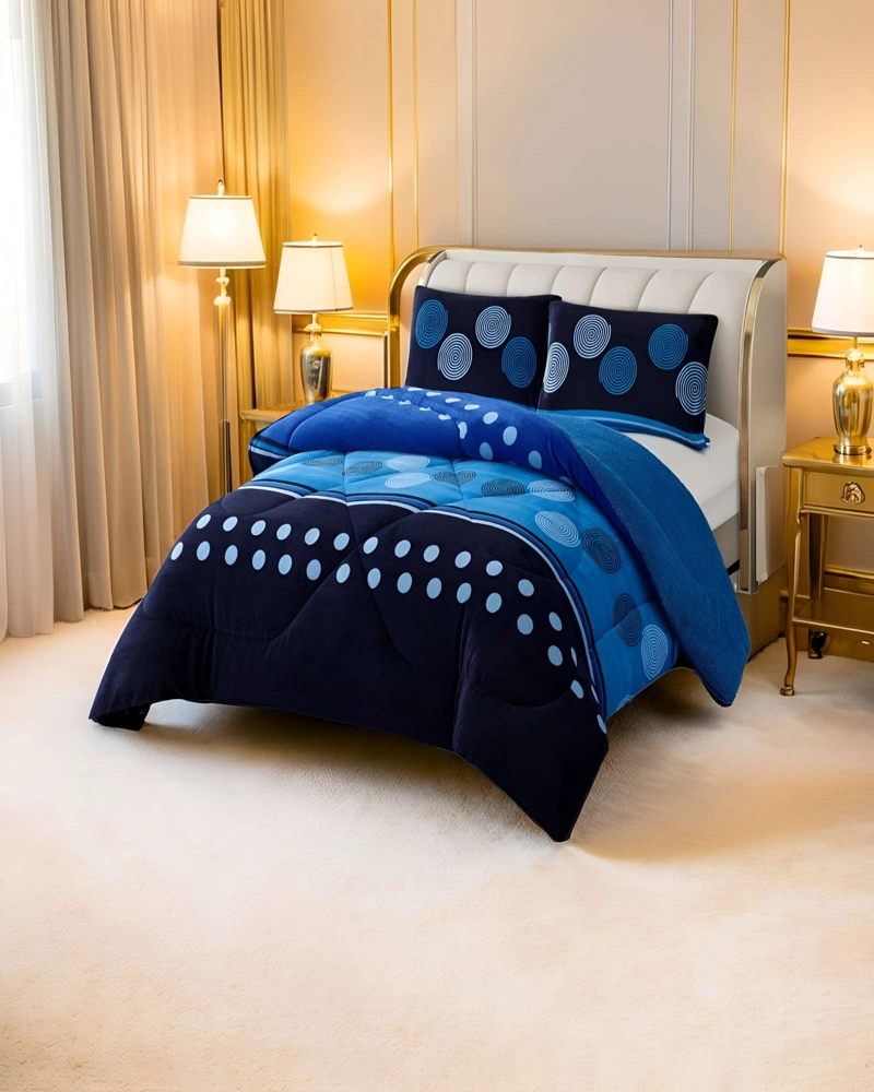 COBERTOR CON CHIPORRO PLUSH 2 PLAZAS 230X250CM AZUL C14 - 3