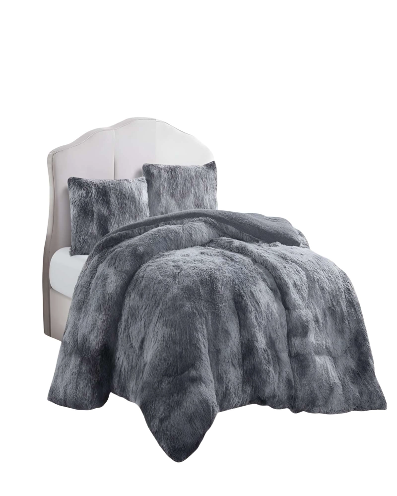 COBERTORES CON CHIPORRO DE PELUDOS 2 PLAZAS 230X250CM GRIS C - 2
