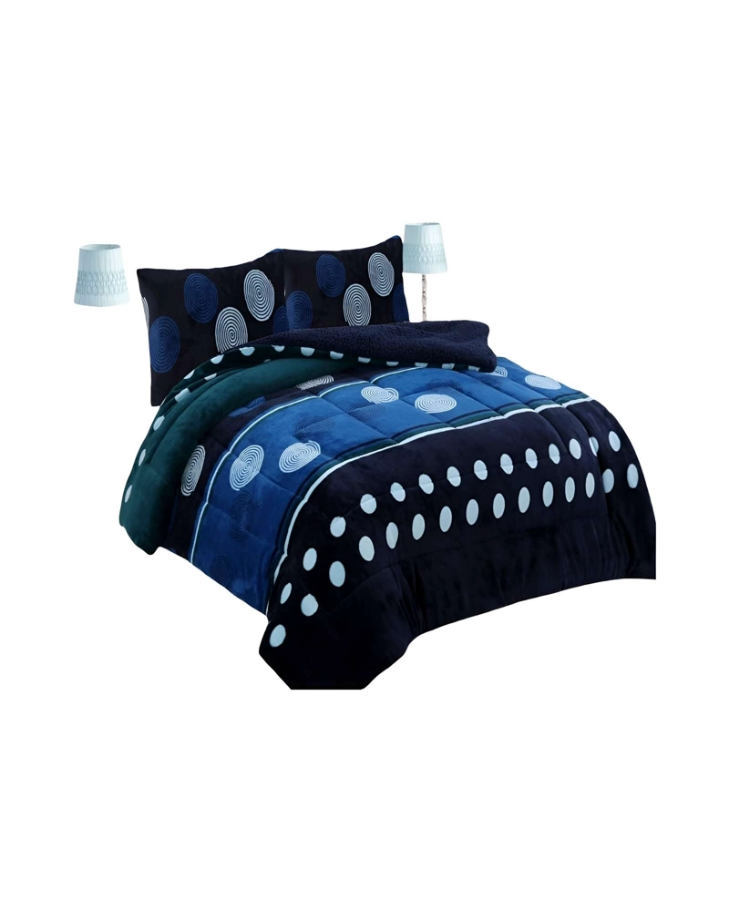 COBERTOR SHERPA 2 PLAZAS 230X250CM AZUL M B31 - 1