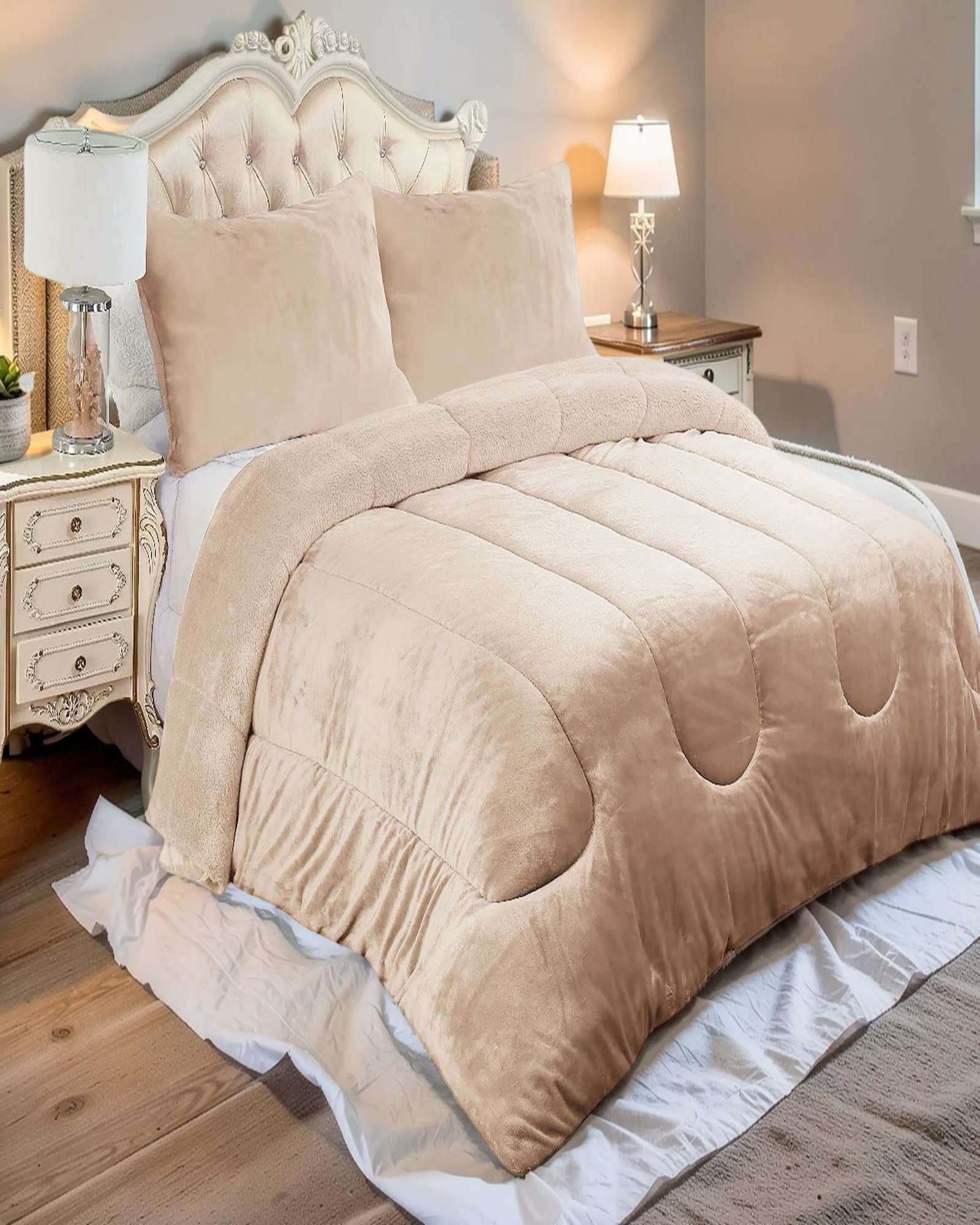 PLUMON CON SHERPA DE INVIERNO KING 250X270CM - 3